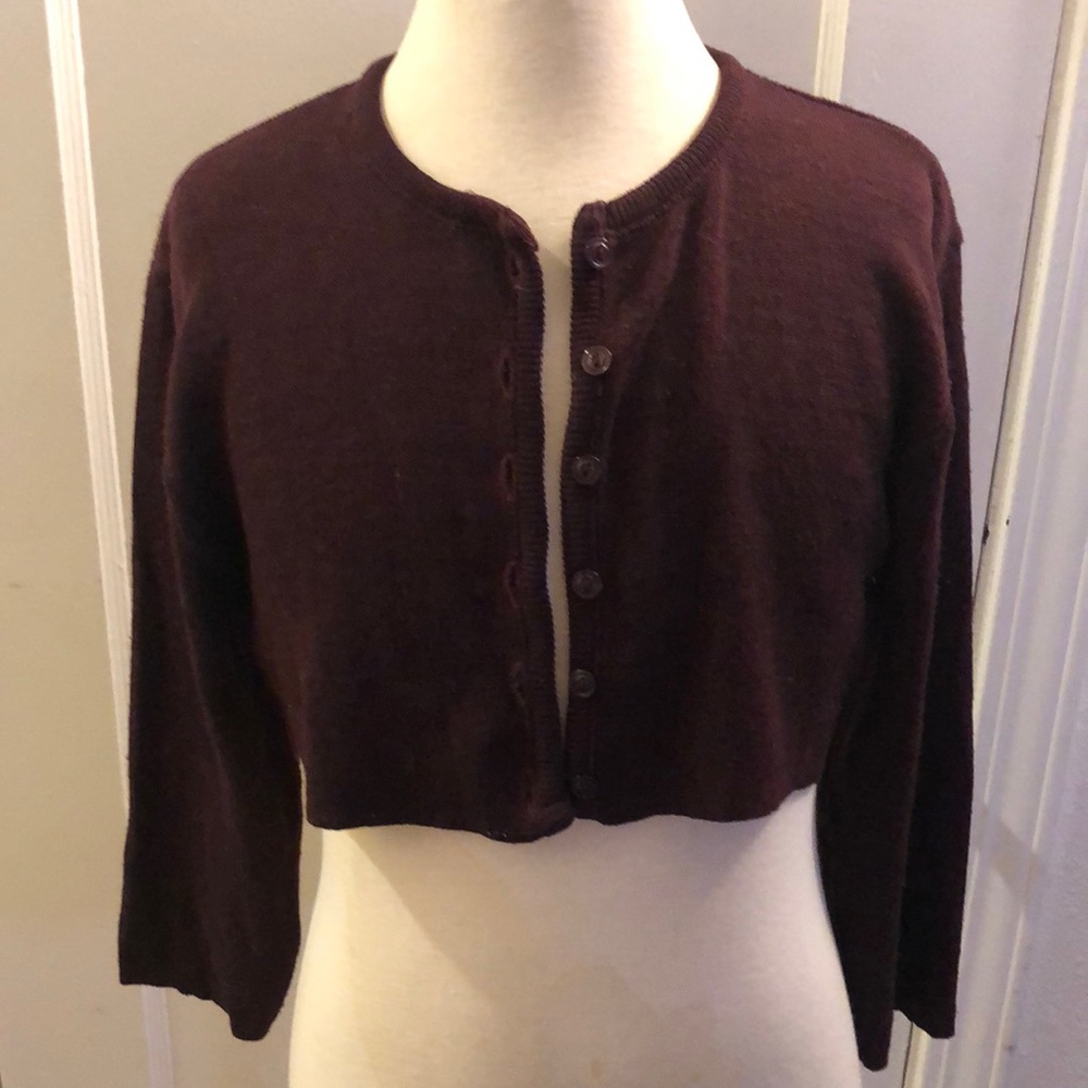 Curvy 3/4 Sleeve Bolero Cropped Sweater